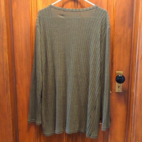 Women's Olive Green Cardigan SZ XXL - Picture 2 of 4